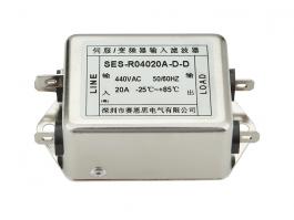 單相雙級AC電源濾波器 3A插片式 230v SES-RD2003A-C-S 